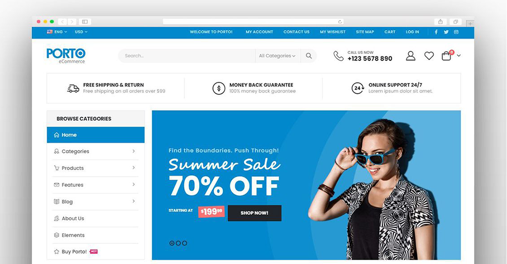 Porto WordPress eCommerce Theme