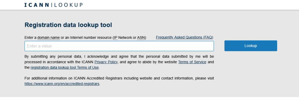 ICANN Lookup