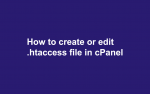 edit .htaccess file